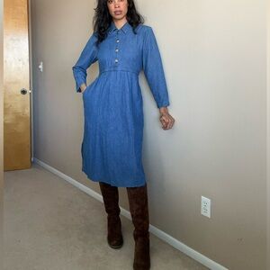 Denim Blue Western Dress